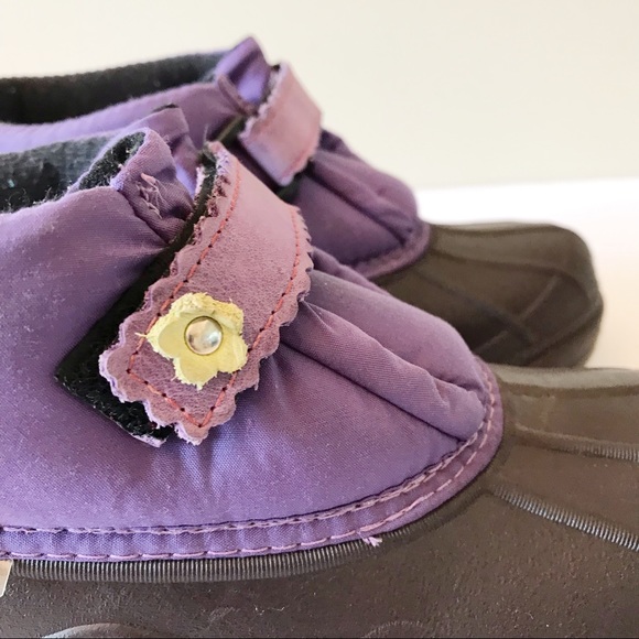 3/20$ Panda (Hichaud) spring ducks boots little girl size 1 - Picture 3 of 11